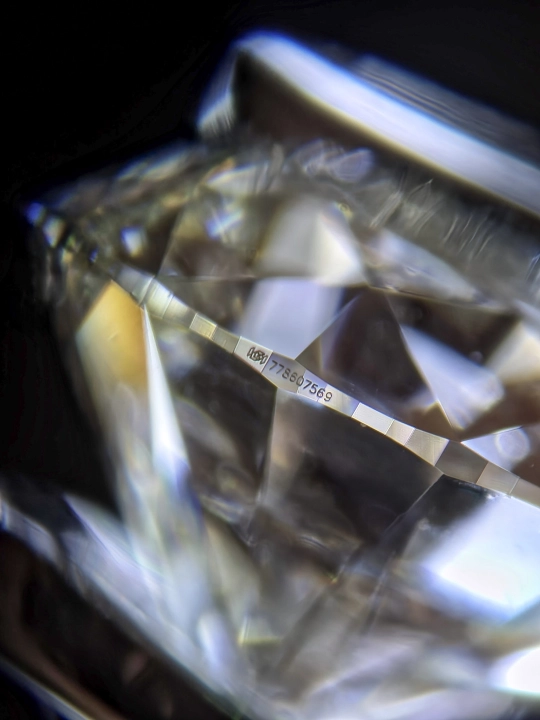 Diament Brylant 0.54ct., I/IF, 3xEx.
